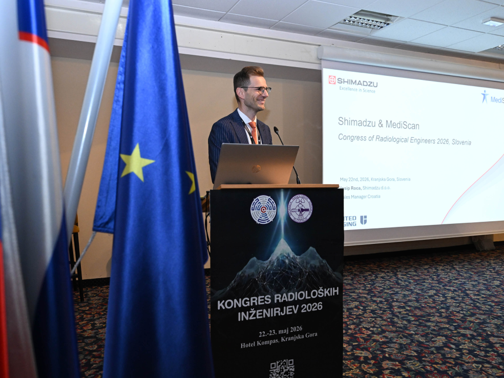 Josip Roca predstavlja Shimadzu i MediScan na Kongresu slovenskih radioloških inženjera 2026. u Kranjskoj Gori
